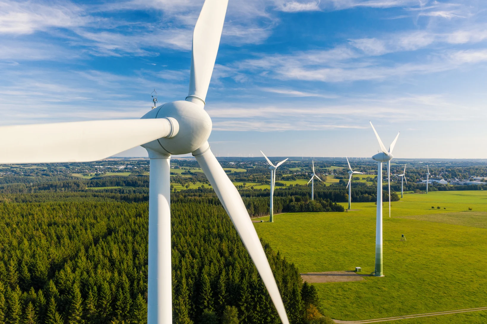 Windpark aus der Luft